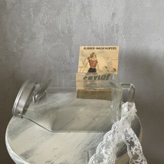 prachtige bijzondere kruidenbak van glas